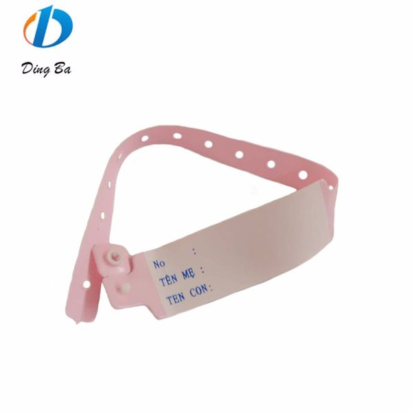 Hospital Patients PVC Medical ID Bracelet Wristband with 250*25mm and 170*18mm Sizes