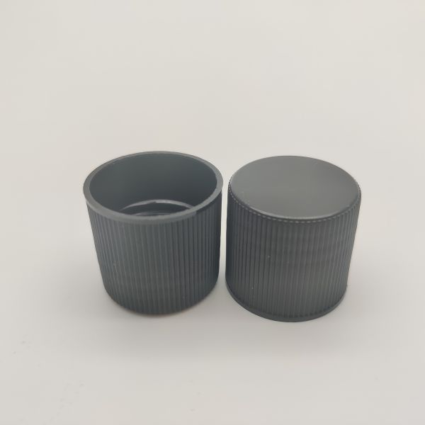 Leakage Resistant Ribbed Wall Plastic Screw Cap For Syrup Bottle