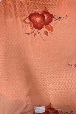 Blue 2.1m Width 80gsm Mattress Ticking Fabric With Flower Pattern