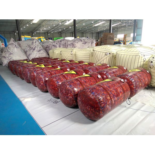 0.9mm Commercial Grade PVC Tarpaulin Inflatable Paintball Bunker for Paintball Game