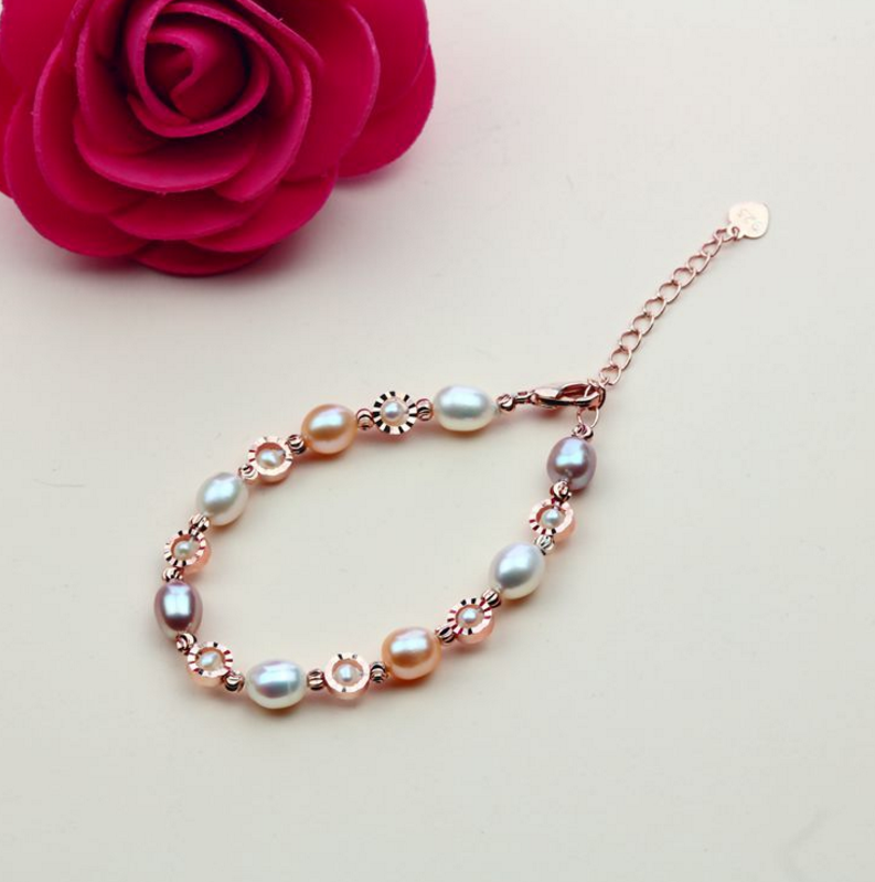 2025 Women Exquisite Baroque Fresh Water Pearl Bracelet