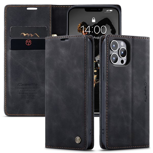 CaseMe 15 Pro Phone Case TPU кожаная задней крышка с магнитным держателем для карт и тест