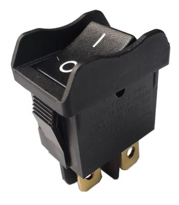 R19-3 On Off Rocker 10000 Cycles Silver Alloy Contacts Fire Rating UL 94V-2 UL 94V-0