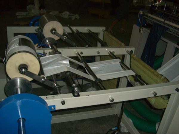 High Accurate T Shirt Bag On Roll Making Machine Double Lane Auto Perforated
