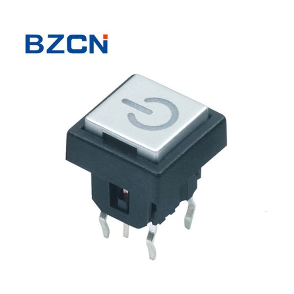 Through Hole Terminal Illuminated Tactile Switch Momentary With Cap Push Button
