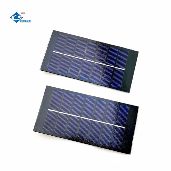 0.9W Portable Glass Solar Panel Charger ZW-11858 Poly Glass Paminated Solar Panels 3.5V 260mA
