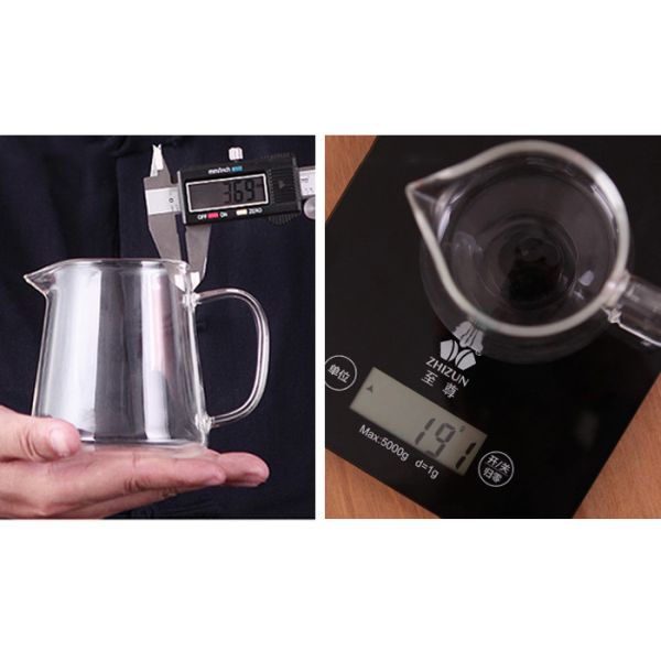 Tetera de cristal a prueba de calor clara con Infuser alrededor de la forma del cuadrado de la forma