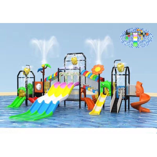 Outdoor 30 People ISO Water Playground Equipment
