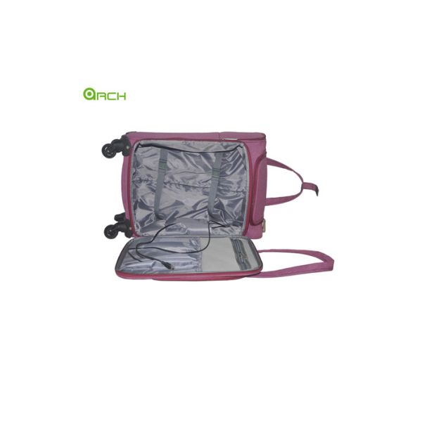 Ruedas púrpuras del hilandero de Carry On Trolley Luggage With de 20 pulgadas