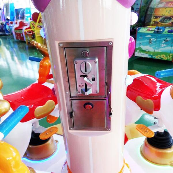 Revolving Coin Operated Carousel Ride , Colorful Arcade Games Machines