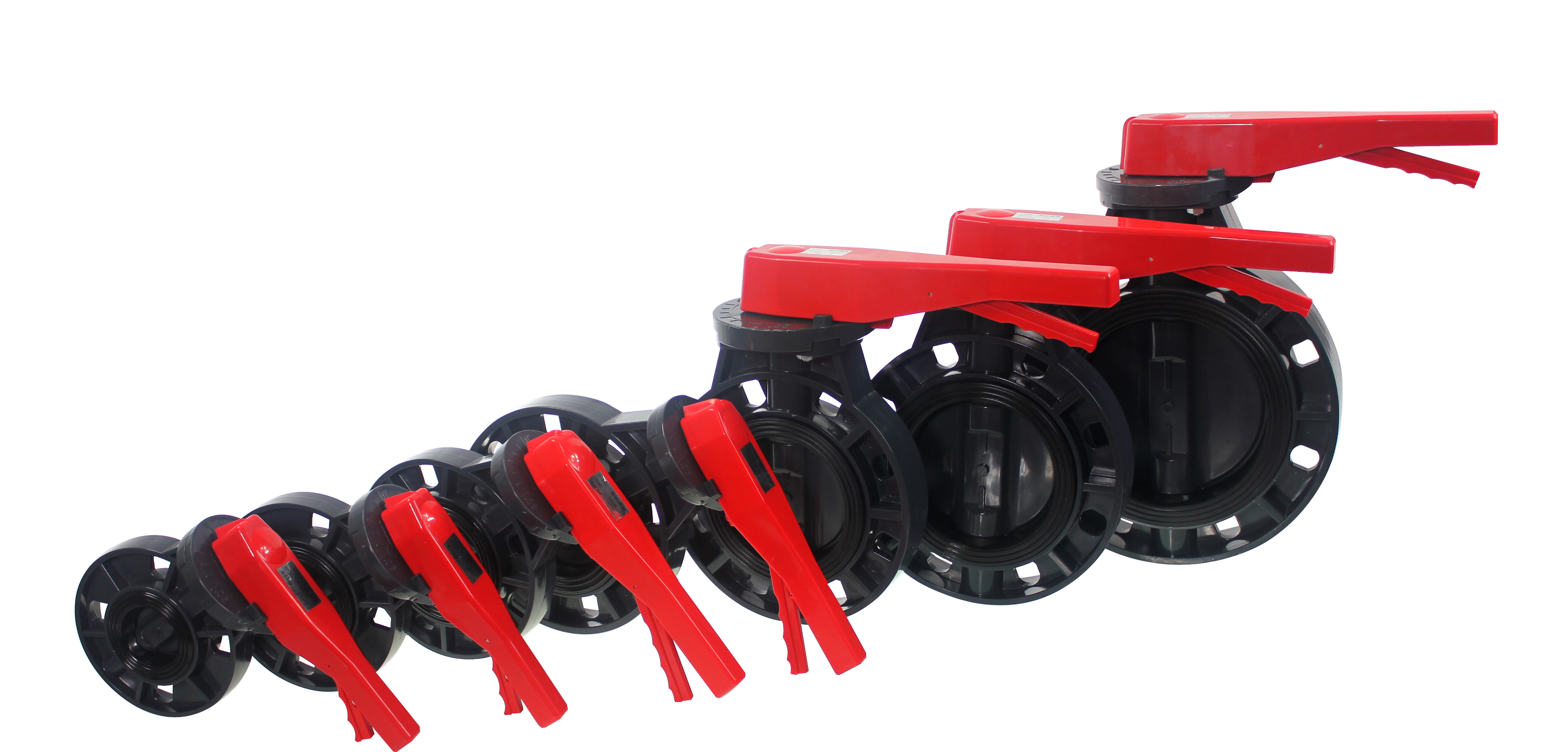 OEM UPVC Butterfly Valve DN 150 Double Flange Hydraulic Power for General Application