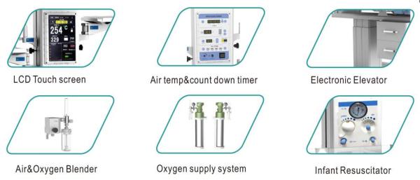 Hospital Medical Equipment Neonatal Baby Infant Radiant Warmer Machine with LED Phototherapy