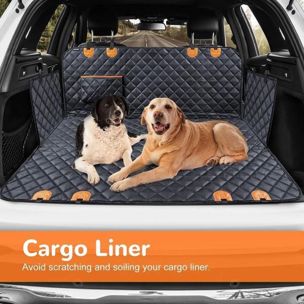 Dog Seat Cover Car Seat Cover for Pets 100%Waterproof Pet Seat Cover Hammock 600D Heavy Duty Scratch Proof Nonslip