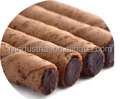 Function Baking Food Production 60 kgs/h Filled Wafer Roll Making Machine Snack Egg Roll Machine