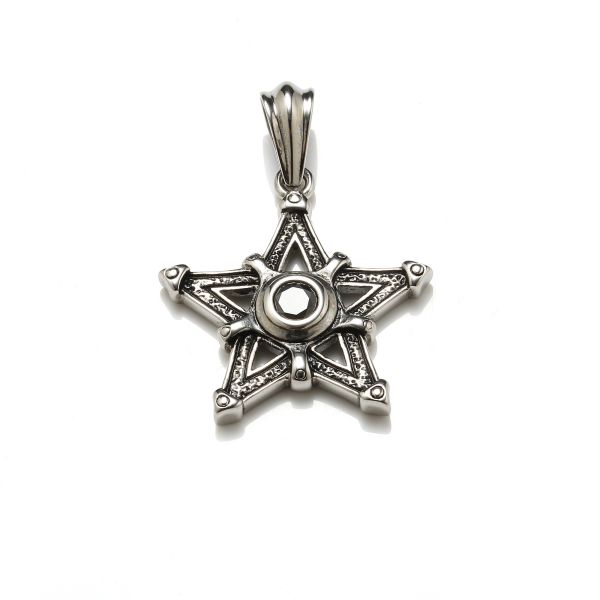 Custom fashion jewelry stainless steel necklace star pendant necklace