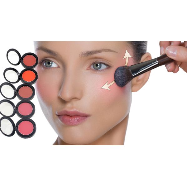 Private Label Single Face Makeup Blush Palette Compact Fashion Fair Cosmetics