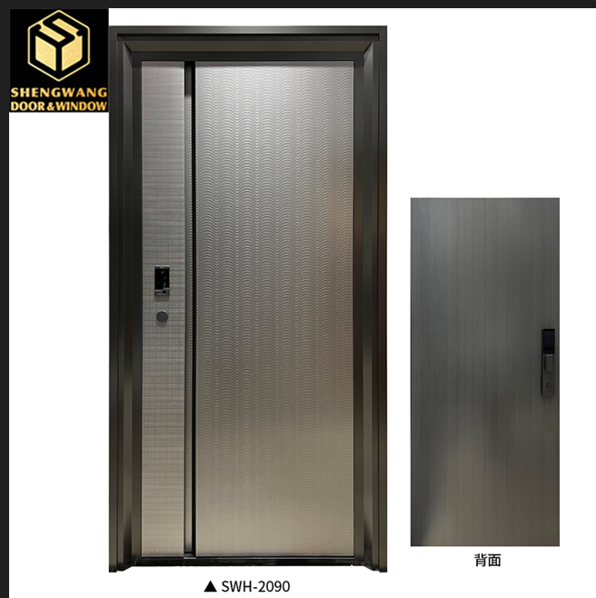 PU Paint With Gold Aluminum Room Door For OEM Fire Doors Internal
