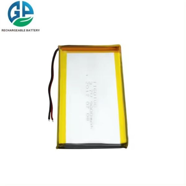 KC CB IEC62133 Ли-полимерная аккумуляторная батарея с высокой емкостью Липо батарея 1160100 3.7В 9000mAh