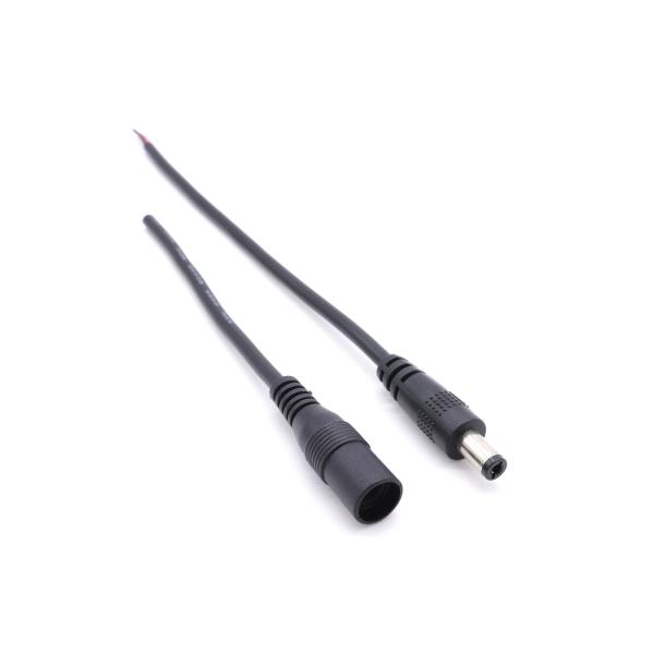 OEM Waterproof DC Cable Connectors 5521 IP67 Copper Alloy  Nickel Plated