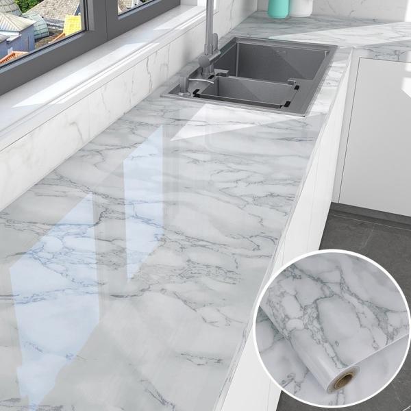 Modern Design Anti-Static Marble Sticker Self Adhesive PVC Wallpaper 3D Wall Panel Easy to Maintain