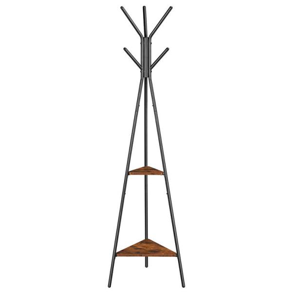 Metal Coat Rack for Sale, Industrial Hallway Coat Rack, Coat Stand with Shelf, RCR16BX