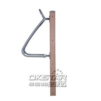 fitness equipment for elderly wood outdoor fitness equipment park back stretcher for the old people