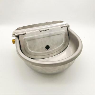 Adjustable Cattle Water Bowl Stainless Steel With Brass Float Valve 2L Capacity