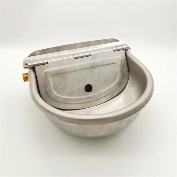 Adjustable Cattle Water Bowl Stainless Steel With Brass Float Valve 2L Capacity