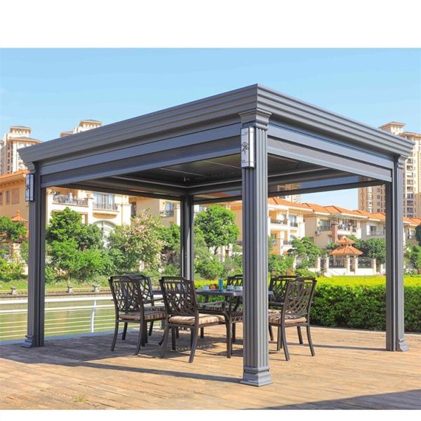 Customizable Aluminum Louvered Luxury Motorised Modern Outdoor Pergola
