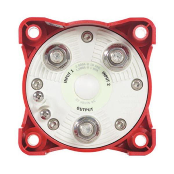 Interrupteur de batterie marine 32V DC 350A 4 positions Rouge Cuivre étamé