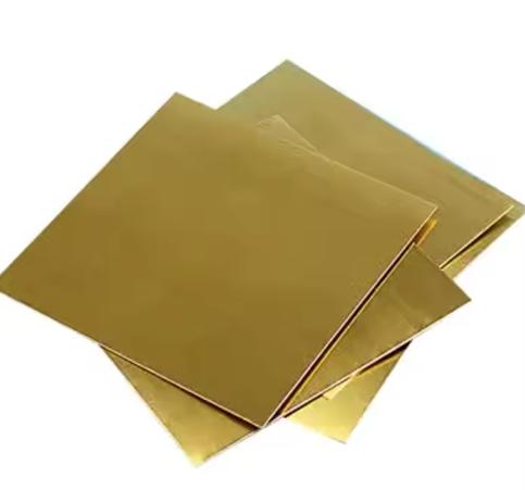 ASTM C28000 C27400 Gold Plated 0.8 Mm Brass Sheet Custom Made
