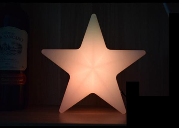 Decoração em mudança do Natal da lâmpada de assoalho do diodo emissor de luz da estrela da cor pequena com controlador remoto