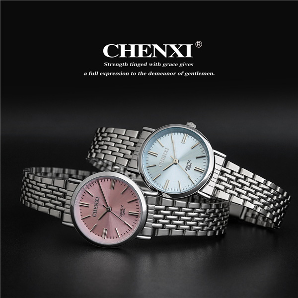Pink Blue Sapphire Watches Man Unisex Stainless Steel Watch Cute Girl's Watch Japan Quartz
