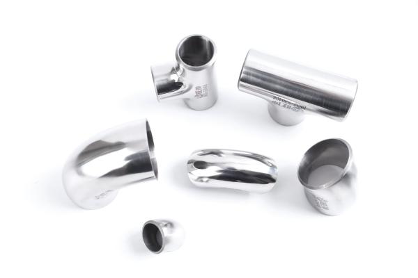 Round 304 304L Stainless Steel Butt Welding Fittings For Petrochemical Refinery Applications