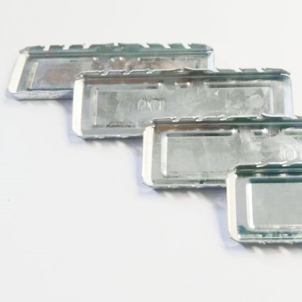 6A-27A ROCK inserción recta conector de espaciador de aluminio de acero de esquina de unión para la barra de espaciador de aluminio