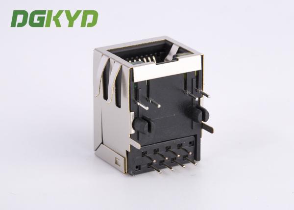 Jaque modular portuário RJ45 do conector 8P8C da rede Rj45 da montagem do PWB de KRJ-5921S11GYZENL único sem transformador