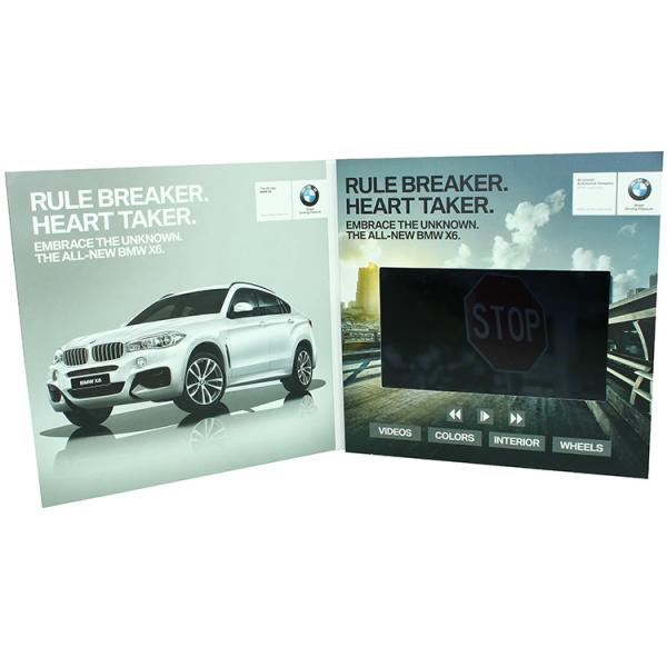 Business Gift 5IPS Screen Video Brochure ,Video Brochure Card ,Lcd Video brochure Card with 210x165mm UV brochure print