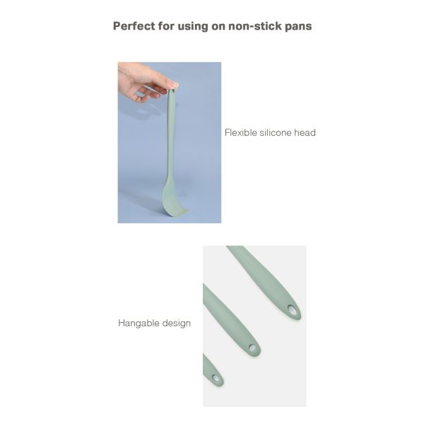11-Piece Silicone Kitchen Utensil Set with Round Holder Multi-Functional Cooking Tools
