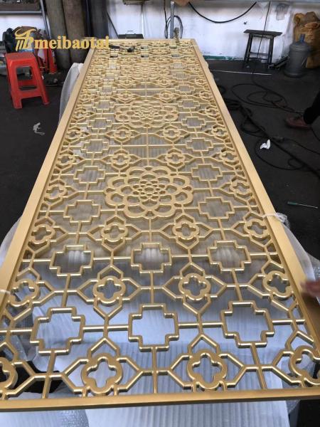 Divisor da parede do metal de ASTM, material de Art Screens BAOSTEEL do metal do PVC do laser