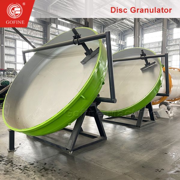 Bio Compost Pellet Granulator Pan Type Organic Fertilizer Blender 1000kg/H Capacity