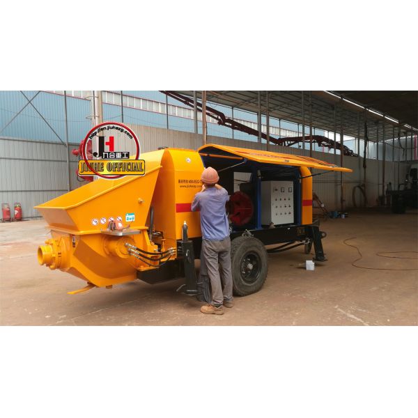 JIUHE DHBT80-16-176 Diesel Trailer Concrete Boom Pump Overall Hydraulic