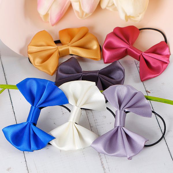 Customized Hair Accessories Baby Girls Satin Ribbon Bows Hair Bow Clips