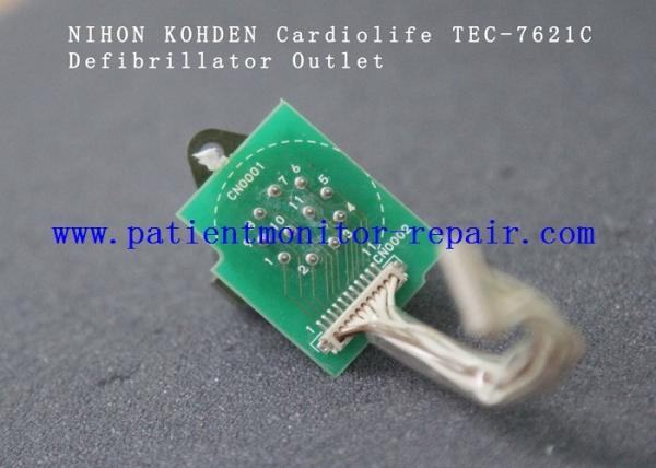 Tomada do desfibrilador dos acessórios do equipamento médico de TEC-7621C para NIHON KOHDEN Cardiolife