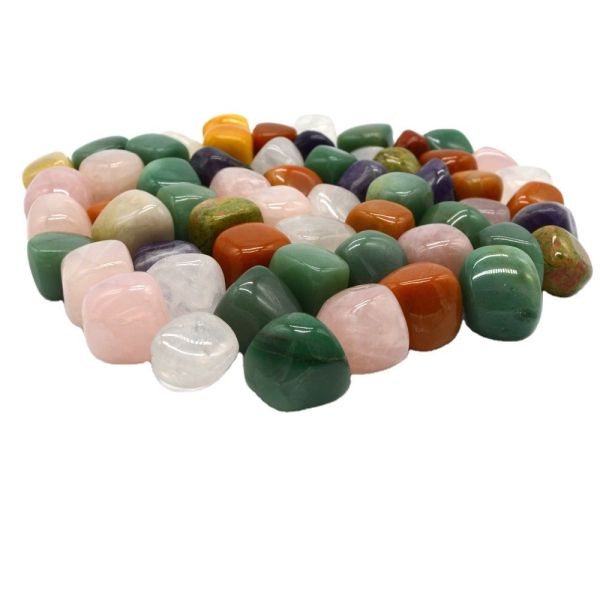 Engraving Carving Type Mix Gems Natural Tumbled Stones for Purple Healing Reiki Crystal Jewelry Making and Home Decoration