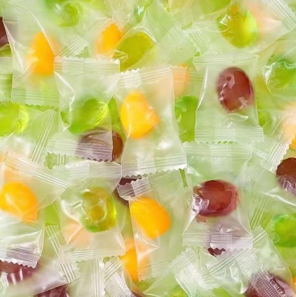 Peeling Fruity Shapes Filled Gummy Balls Mix New Yummy Snack