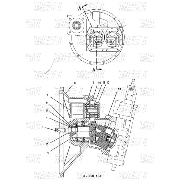 177-2481 Packing Size Depend On Packing Type E330C A8VO200 Excavator Hydraulic Pump Shaft Compatible With Excavator Machinery Hydraulic Systems