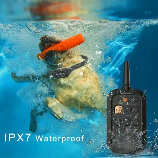 Professional Multifunctional Waterproof IPX7 Nylon Fashion Dog Training Equipment 900 Meters Remote Control Rechargeable Barking