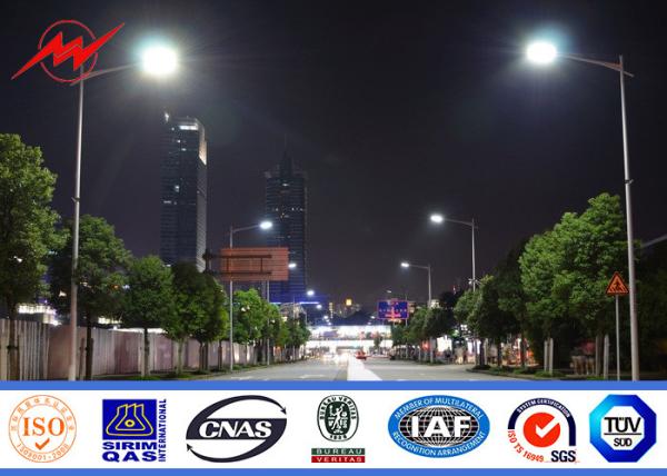  Approved Golden 5-30 m Street Steel Solar Light Poles With Painting