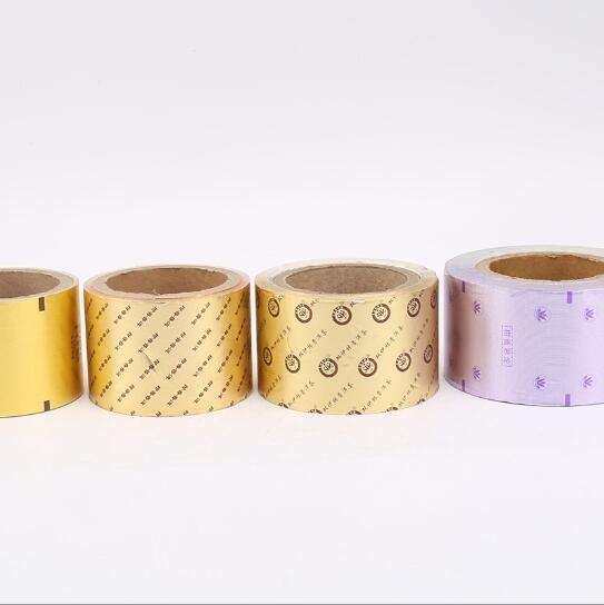 Embossed Colored Laminated Aluminium Foil Paper Roll For Chocolate Packaging