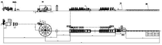 Двойник MA114 возглавляет сваренную Decoiler мельницу трубы для 0.7mm